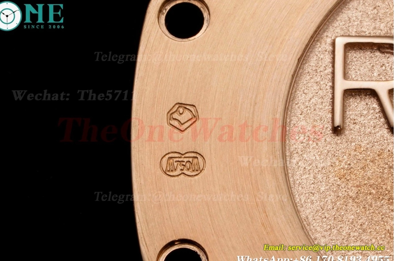 Oak Qtz Ladies RG JJF Swiss 33mm Diamond Grey RG Royal 0405